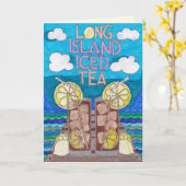 De Kaart van de Thee van het Ijs van Long Island - (Gele Bloem)