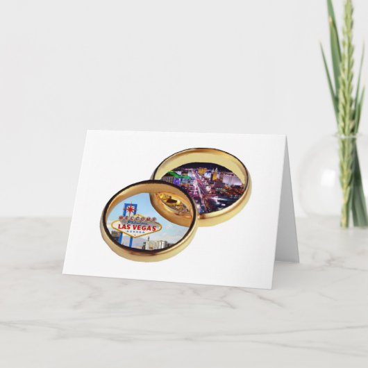 De Kaart van de Trouwringen van Las Vegas (Voorkant)