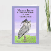 De Kaart van de Uil van de Gelukwensen van (Voorkant)