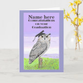 De Kaart van de Uil van de Gelukwensen van (Gele Bloem)