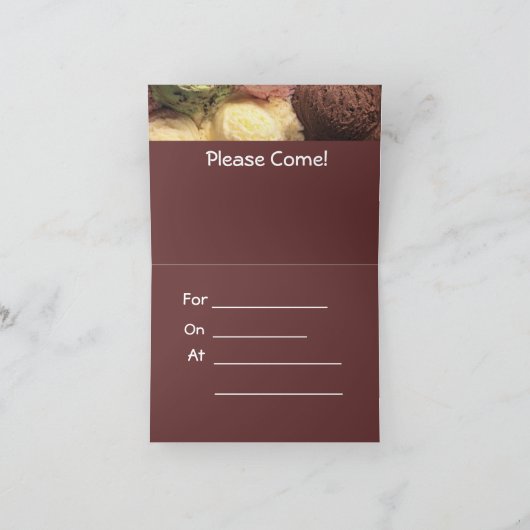 De Kaart van de Uitnodiging van de partij (Binnen)