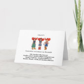 De Kaart van de uitnodiging van de Partij van de (Achterkant)