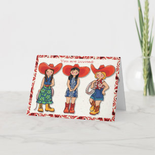 De Kaart van de uitnodiging van de Partij van de