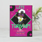 De Kaart van de Uitnodiging van de Partij van de B (Staand voorkant)