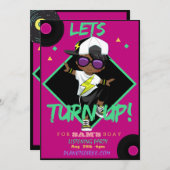 De Kaart van de Uitnodiging van de Partij van de B (Voorkant / Achterkant)