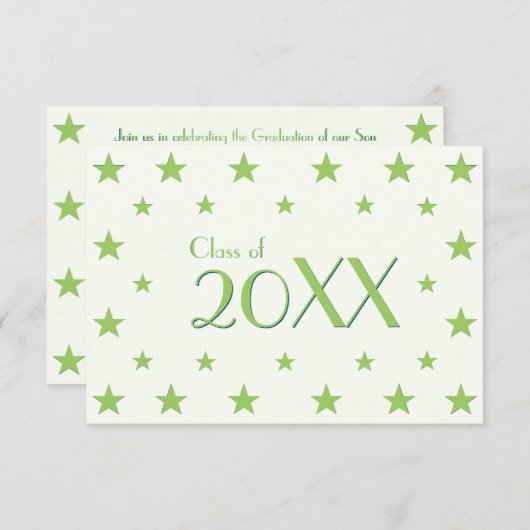 De Kaart van de Uitnodiging van de Partij van de D (Voorkant / Achterkant)