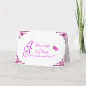 De Kaart van de Uitnodiging van het Huwelijk van (Achterkant)