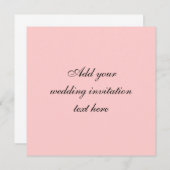 De Kaart van de Uitnodiging van het Huwelijk van (Voorkant / Achterkant)