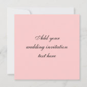 De Kaart van de Uitnodiging van het Huwelijk van (Voorkant)