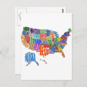 DE KAART VAN DE V.S. (Voorkant / Achterkant)