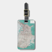 De Kaart van de V.S. Bagagelabel (Voorkant verticaal)