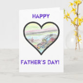 De Kaart van de Vaderdag van de Children's Heart F (Gele Bloem)