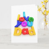 de kaart van de vadersdag (Gele Bloem)