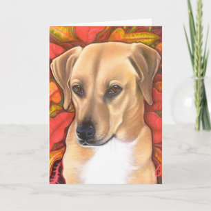 De kaart van de vakantie doggie