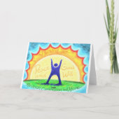 De Kaart van de Vakantie "gelukkige HumanLight" (Achterkant)