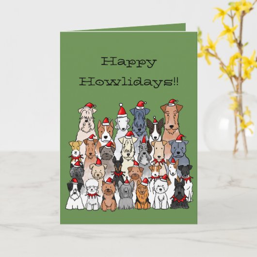 De kaart van de Vakantie Terriers (Gele Bloem)