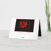 De Kaart van de Vakantie van de amaryllis (Achterkant)