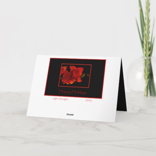 De Kaart van de Vakantie van de amaryllis (Achterkant)