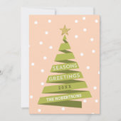 De Kaart van de Vakantie van de Boom van het lint (Voorkant)