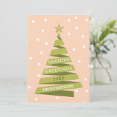 De Kaart van de Vakantie van de Boom van het lint (Staand voorkant)