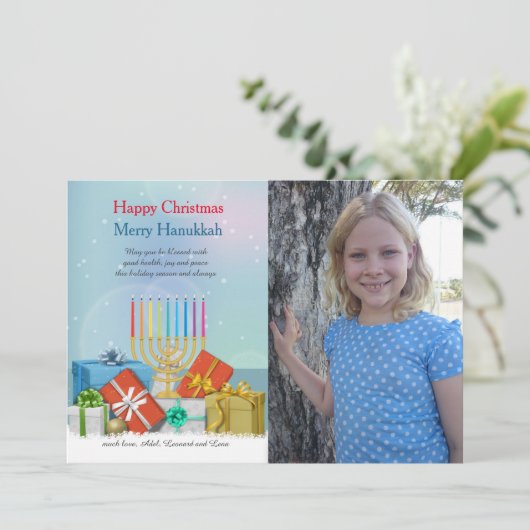 De Kaart van de Vakantie van de Foto van de (Staand voorkant)