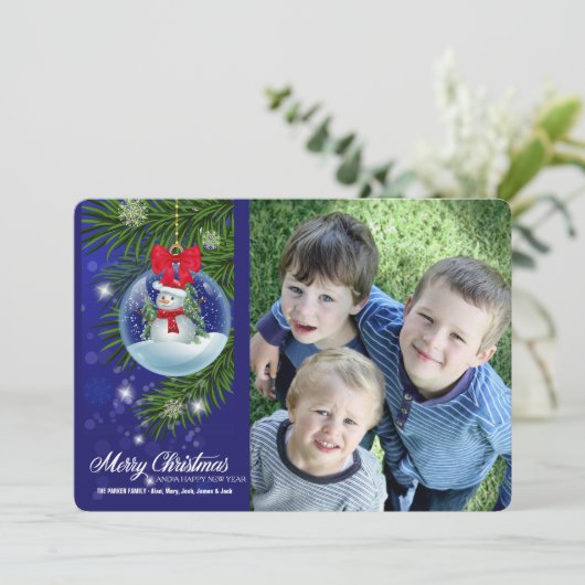 De Kaart van de Vakantie van de Foto van de (Staand voorkant)