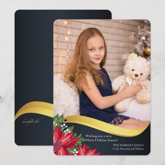 De Kaart van de Vakantie van de Foto van de Golf (Voorkant / Achterkant)