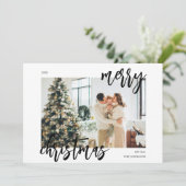 De Kaart van de Vakantie van de Foto van het Manus (Staand voorkant)