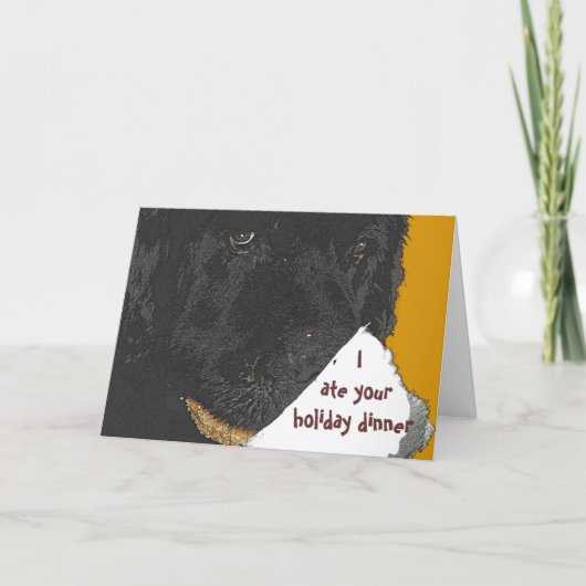 De Kaart van de Vakantie van de hond van (Voorkant)