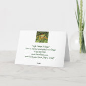 De Kaart van de Vakantie van de Kikker van de boom (Achterkant)