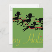 De kaart van de Vakantie van de poedel (Voorkant / Achterkant)