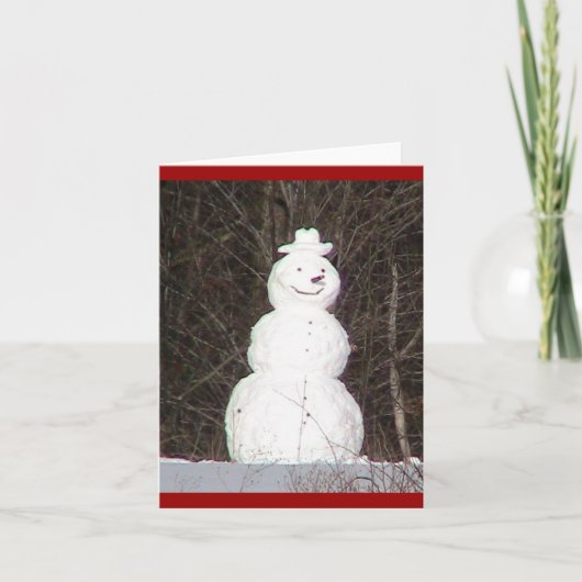 De Kaart van de Vakantie van de sneeuwman (Voorkant)