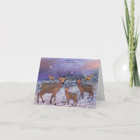 De Kaart van de Vakantie van de Sneeuwval van het (Achterkant)