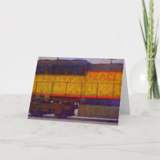 De Kaart van de Vakantie van de Trein van de vrede