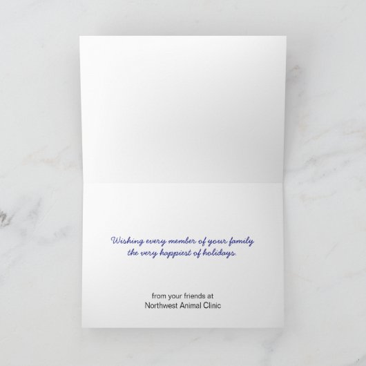 De Kaart van de vakantie van Dierenarts (Binnen)