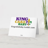 De Kaart van de Vakantie van het Baby van de Cake (Achterkant)