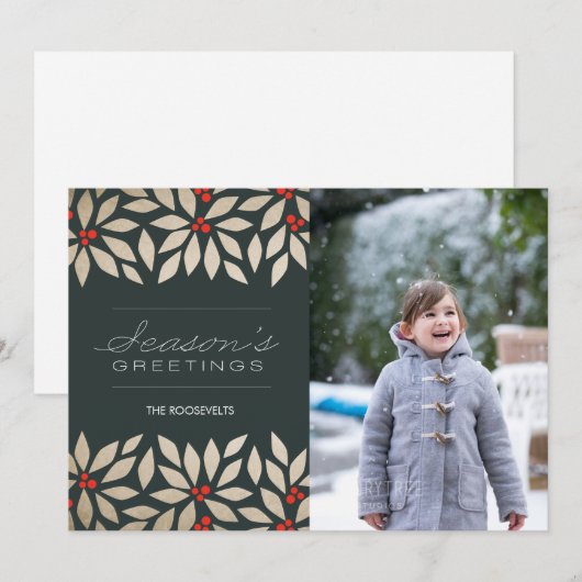 De Kaart van de Vakantie van het Document van de (Voorkant / Achterkant)