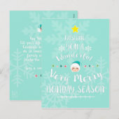 De Kaart van de Vakantie van Kerstmis - Kerstboom (Voorkant / Achterkant)