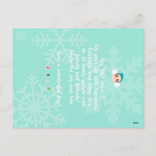 De Kaart van de Vakantie van Kerstmis - Kerstboom (Achterkant)