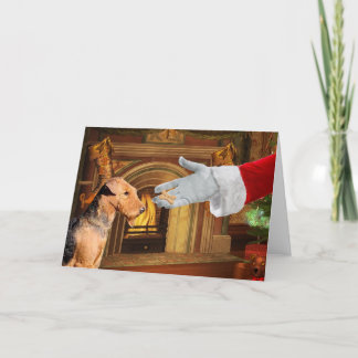 De Kaart van de Vakantie van Kerstmis van Airedale