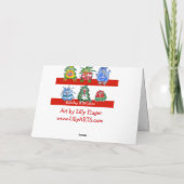 De Kaart van de Vakantie van Kerstmis van de (Achterkant)