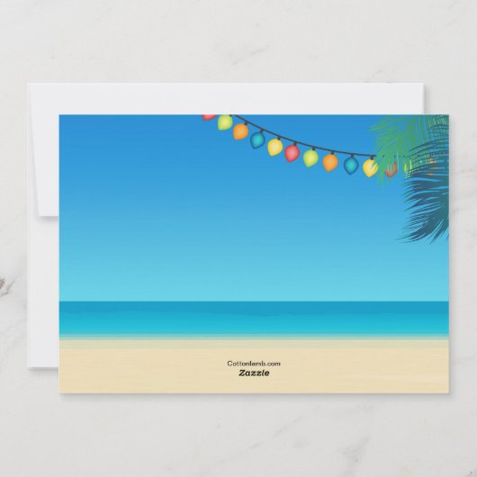 De Kaart van de Vakantie van Kerstmis van het (Achterkant)