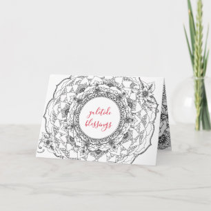 De Kaart van de Vakantie van Mandala van Yule