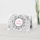 De Kaart van de Vakantie van Mandala van Yule (Voorkant)