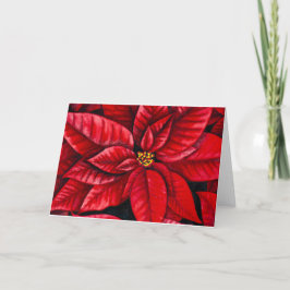 De Kaart van de Vakantie van poinsettia