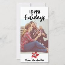 De Kaart van de Vakantie van poinsettia - voeg uw