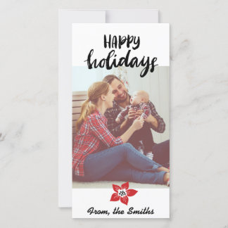 De Kaart van de Vakantie van poinsettia - voeg uw