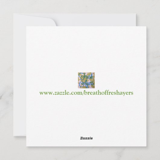 De Kaart van de Vakantie van Sparklebreight van (Achterkant)