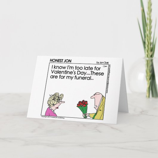 De kaart van de Valentijnsdag (Voorkant)