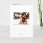 De Kaart van de Valentijnsdag met Duitse herder (Achterkant)